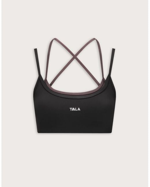 Tala Black Dayflex Double Layer Strappy Bra