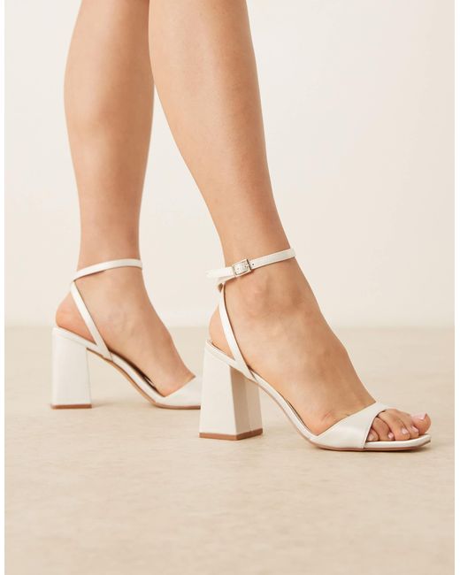 Be Mine Wide Fit Brown Bridal Wink 2 Heeled Sandals