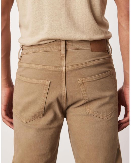 Mango Natural Benc Barrel Leg Jeans for men