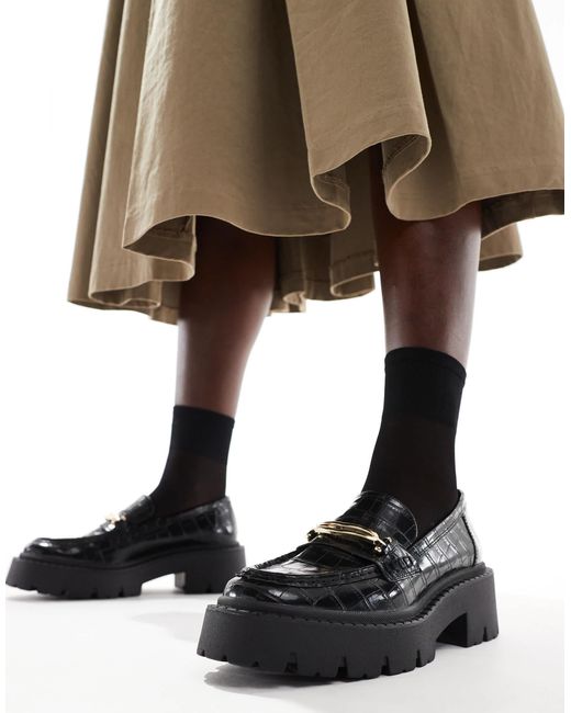 Stradivarius Black – loafer