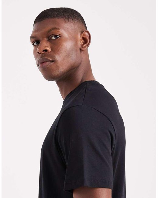 ASOS Black Heavyweight Regular Fit T-Shirt for men