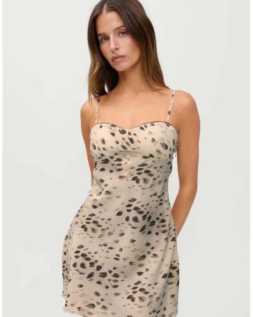 Frankie's Bikinis Multicolor X Jennie Kim Deer Print Mini Dress