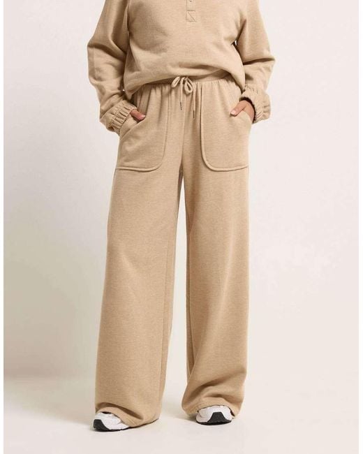 PixieGirl Natural Petite Wide Leg Joggers