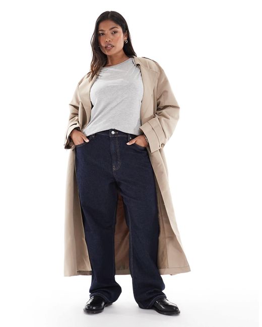 ASOS Blue Asos design curve – jeans aus comfort-stretch-denim