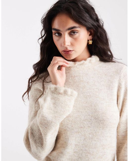Pieces White – strickpullover