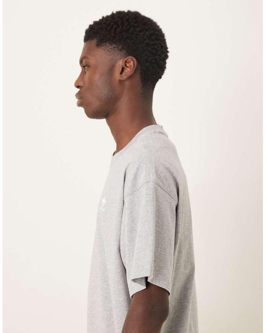 Adidas Originals White Essential Oversized T-shirt for men