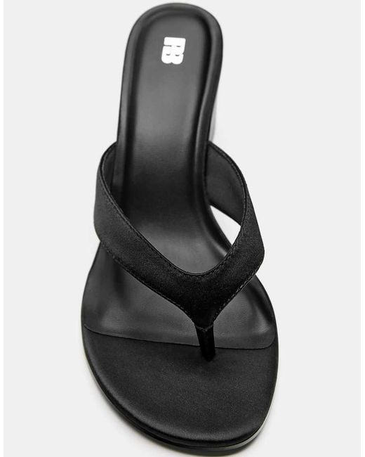 Pull&Bear White Wedge High-Heel Sandals