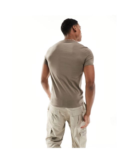 ASOS – 2er-pack körperbetonte t-shirts in Gray für Herren