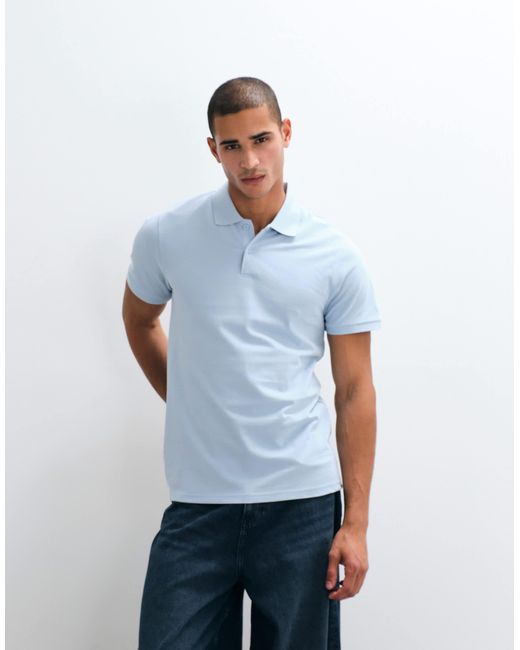 ASOS White Essentials Regular Fit Polo for men