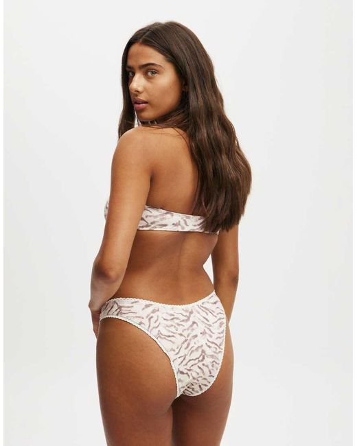 Cotton On Brown Cotton On Refined High Side Brazilian Bikini Bottom