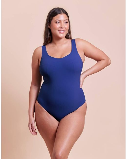 Curvy Kate Blue Deep Dive Non-Wired Swimsuit