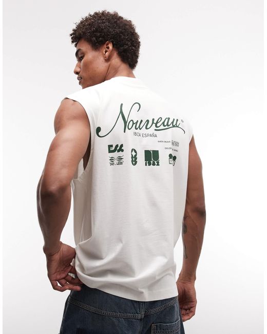 ASOS – oversize-tanktop in Black für Herren