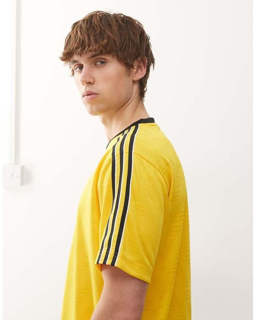 Adidas Originals Yellow Bruised Banana Jacquard Jersey for men