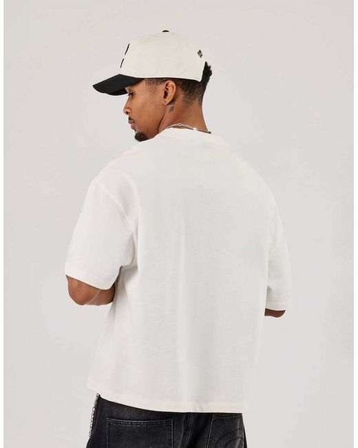 CERNUCCI White Short Sleeve Boxy 2017 Graphic T-Shirt for men