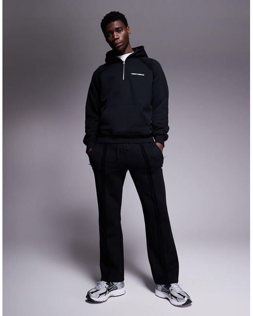 Joggers Negros Con Costuras Sin Rematar De (Parte De Un Conjunto) The Couture Club de hombre de color Blue