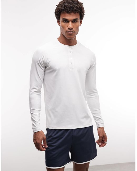 Top gaufré 4505 pour homme en coloris White