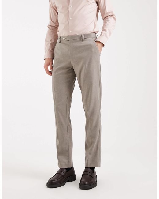 ASOS White Slim Suit Trousers for men
