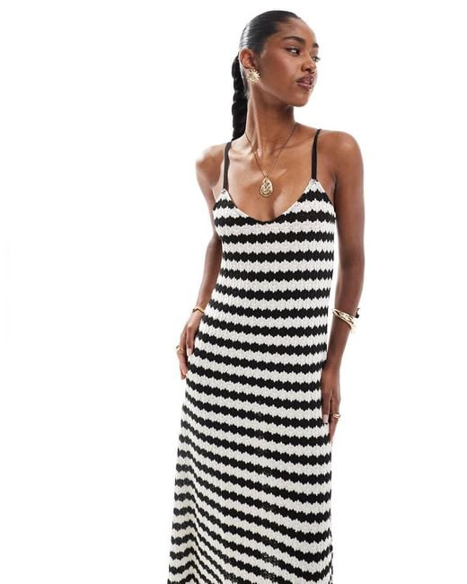 ONLY White Crochet Maxi Dress