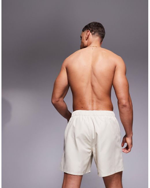 ASOS – halblange badeshorts in Gray für Herren