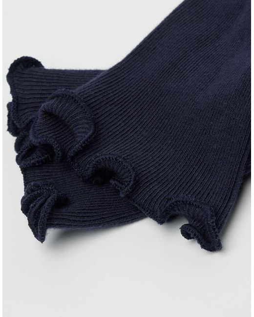 Calzedonia Blue Ribbed Socks