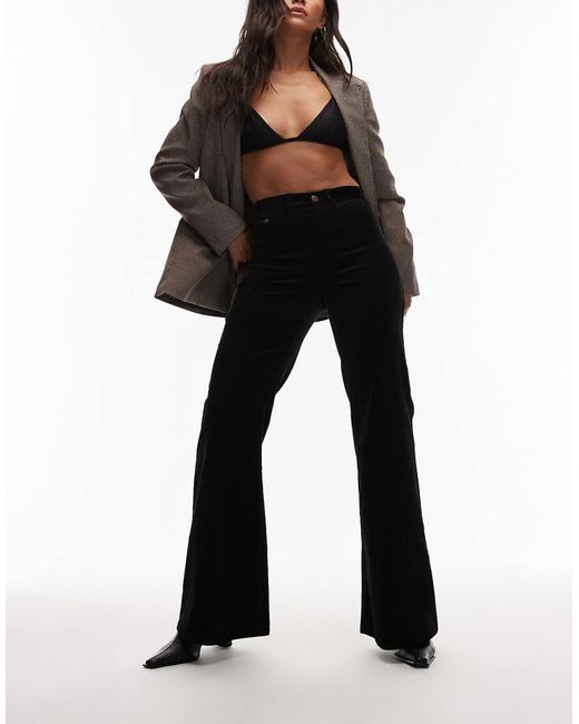 & Other Stories Corduroy Flare-Broek Met Stretch in het Black