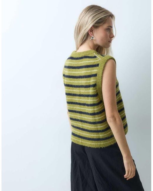 & Other Stories Green Sleeveless Knitted Vest Top
