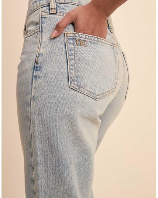 Nobody's Child Natural Light Low Rise Penny Relaxed Flare Jeans