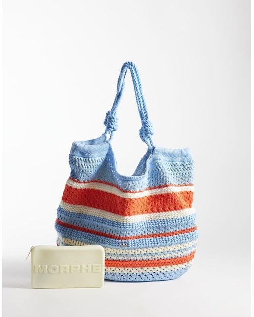 Adidas Originals Blue Crochet Tote Bag