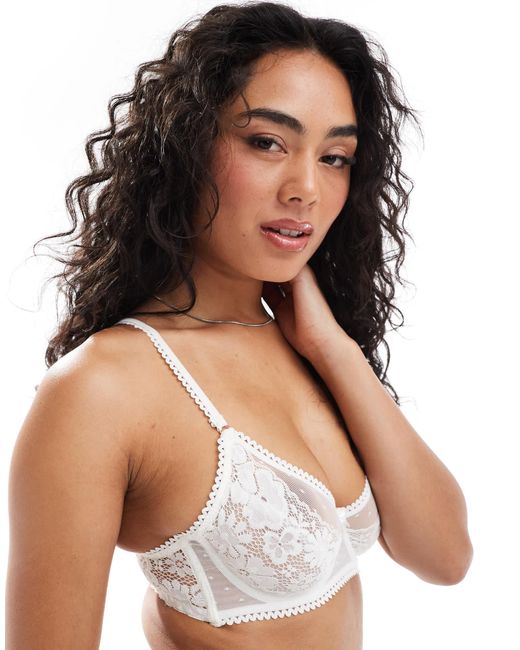 Cotton On White Cotton on – holly – bügel-bh aus spitze