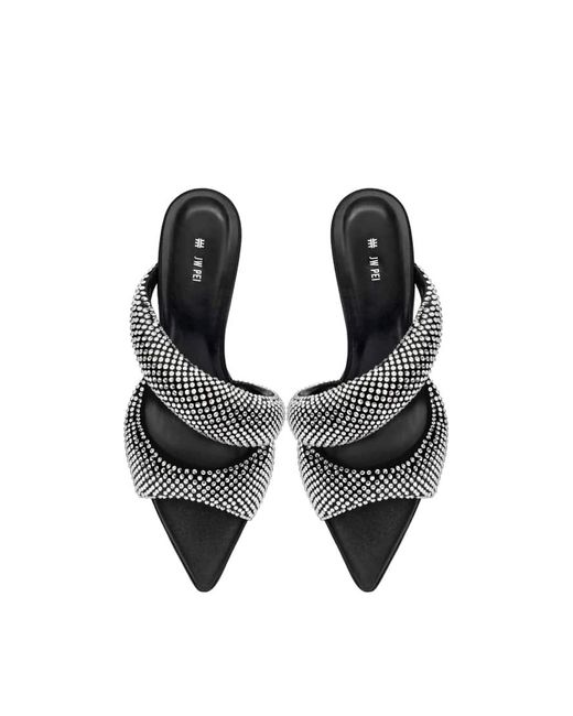 JW PEI White Sara Heeled Mules