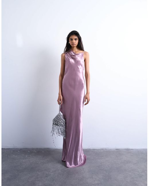 TOPSHOP Purple – midikleid