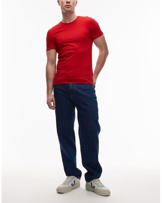 Lacoste Red 3 Pack T-shirts for men