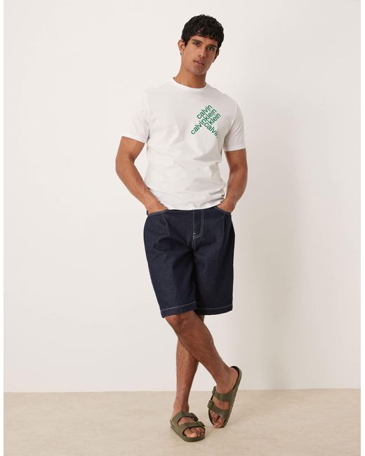 Calvin Klein – t-shirt in White für Herren