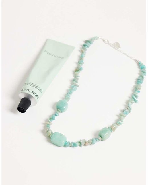Mango Blue Beaded Necklace