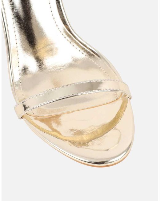 SIMMI Gray Gabby Barely There Heeled Sandals