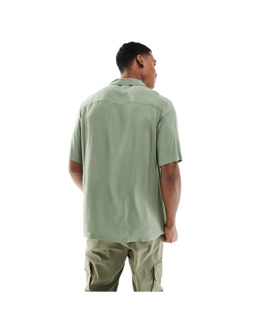 Camicia comoda di ASOS in Green da Uomo