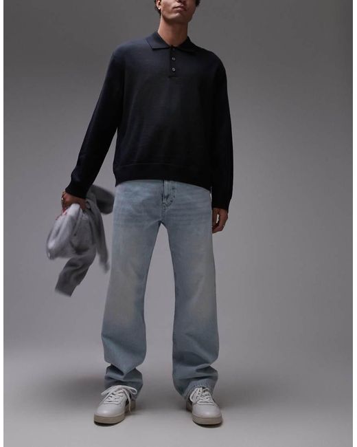 Tommy Hilfiger Black Otis Regular Straight Jeans for men
