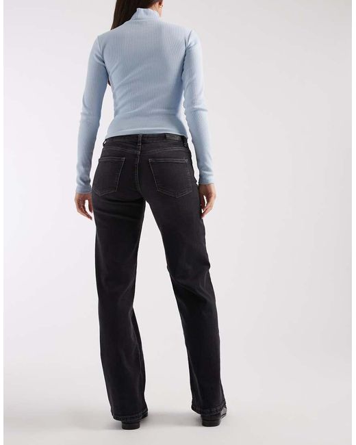 ONLY Blue Judy Low Rise Wide Leg Jeans