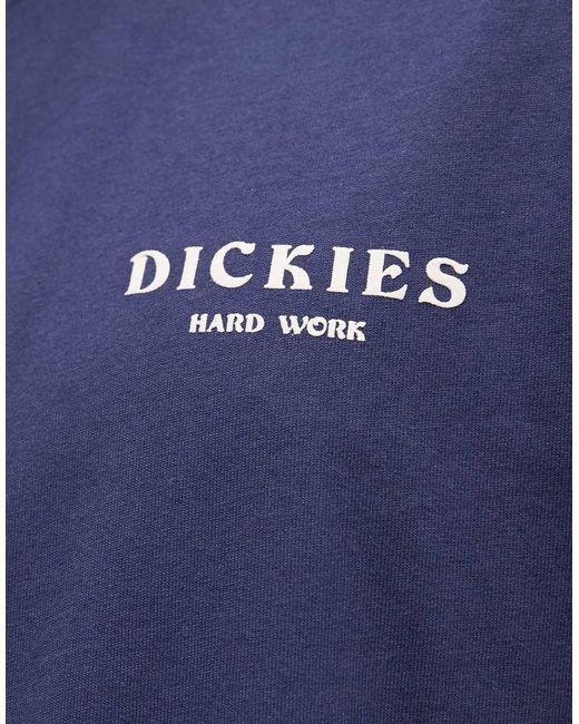 Dickies Blue Oatfield Backprint T-Shirt for men
