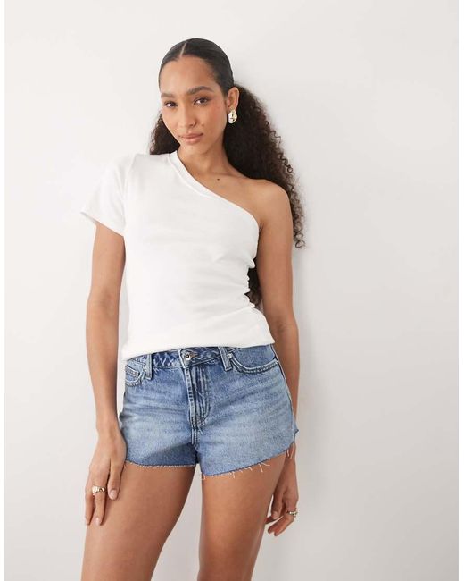 River Island Blue Denim Hot Pants