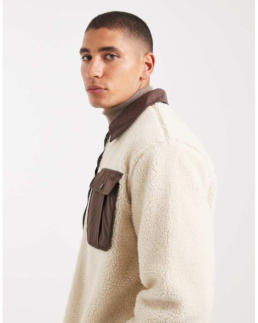 Levi's Natural Joonie Sherpa Jacket for men