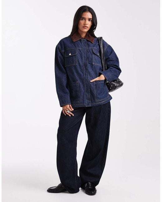 ASOS Blue Denim Barn Jacket