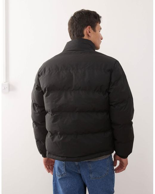 Weekday Black Cole Puffer Jacket for men