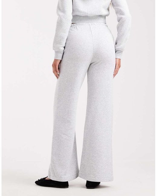 Cotton On White Classic Fleece Wide Leg Sweatpants