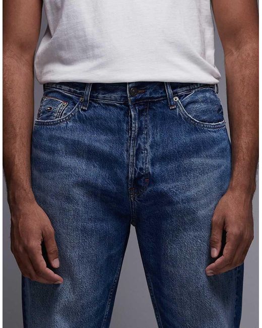 Tommy Hilfiger Blue Sonny Regular Tapered Selvedge Jeans for men
