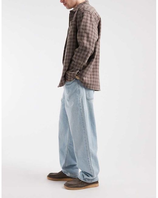 Hollister Blue baggy 5 Pocket Jeans for men