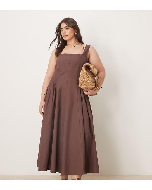 ASOS Asos Design Curve in het Brown