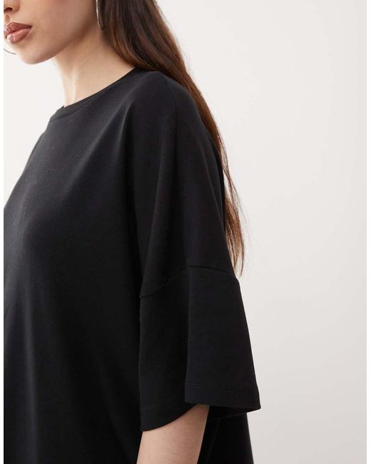 Noisy May Black Boxy T-Shirt Dress