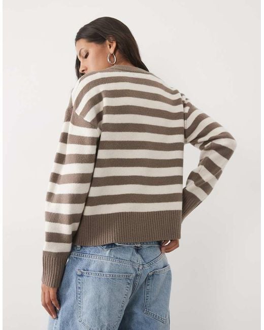 New Look Brown Crew Neck Jumper