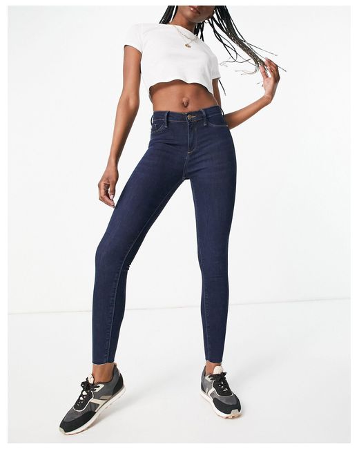 River Island Molly Skinny Jeans in Blue | Lyst